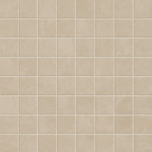 Melbourne Cream Plain Matt Porcelain Mosaic Wall & Floor Tile 300x300mm
