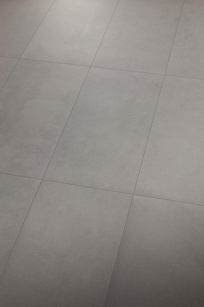 Melbourne Grey Plain Matt Porcelain Wall & Floor Tile 600x1200mm