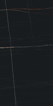 Miramar black marble effect tile 600x1200mm - view 2