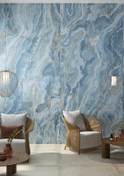 Miramar blue onyx effect tile 600x1200mm - view 2