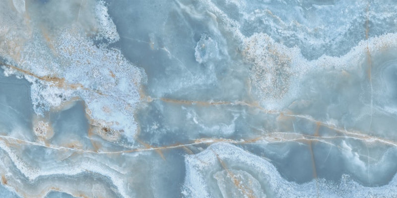 Miramar blue onyx effect tile 600x1200mm - view 3