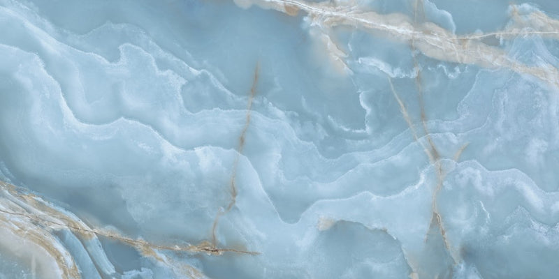 Miramar blue onyx effect tile 600x1200mm - view 4