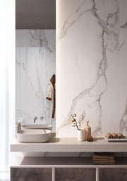 Miramar calacatta gold marble effect tile 600x1200mm - view 2