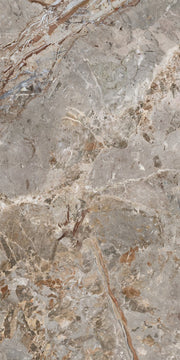 Miramar silver breccia marble effect tile 600x1200mm - view 3