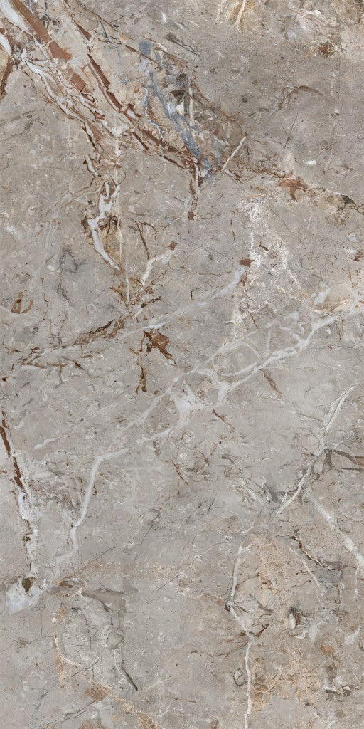 Miramar silver breccia marble effect tile 600x1200mm - view 4