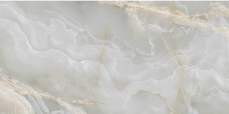 Miramar silver grey onyx effect tile 600x1200mm - view 3