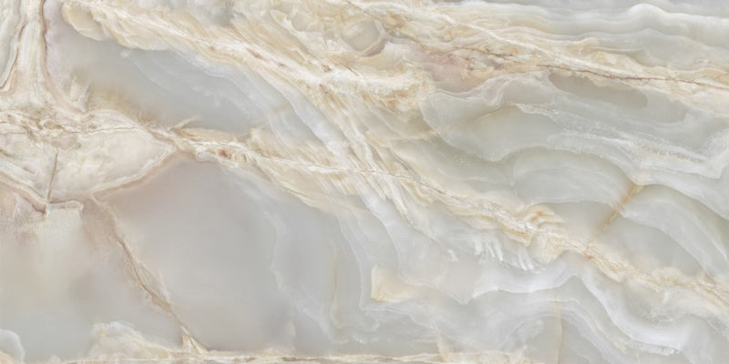 Miramar silver grey onyx effect tile 600x1200mm - view 4