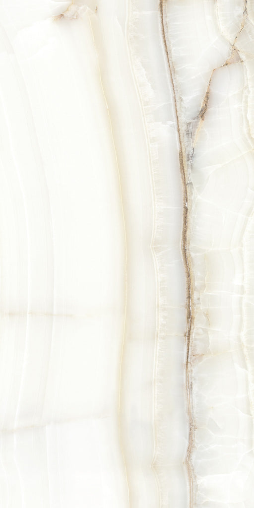 Miramar soft grey onyx effect tile 600x1200mm - view 2
