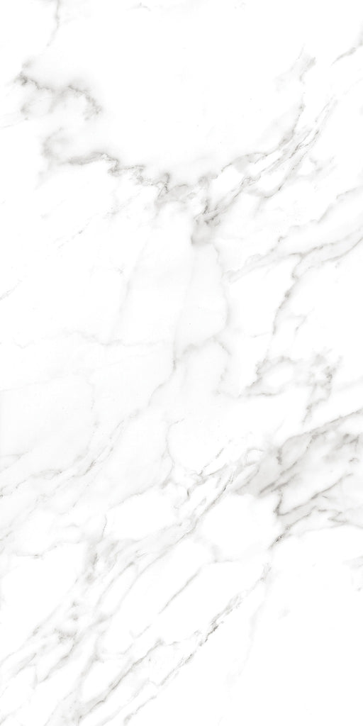Miramar statuario white marble effect tile 600x1200mm - view 2