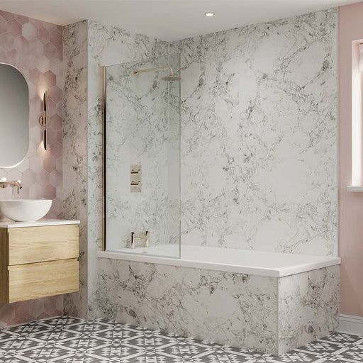 Bianca Luna Linda Barker Multipanel shower wall panels in a bathroom setting