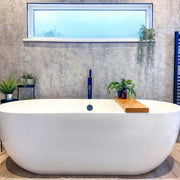 Concrete Elements Linda Barker Multipanel shower wall panels in a customer bathroom