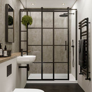 Stone Elements Linda Barker Multipanel shower wall panels in a bathroom setting