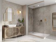Valmasino Marble matt Multipanel Pure wall panels in a shower