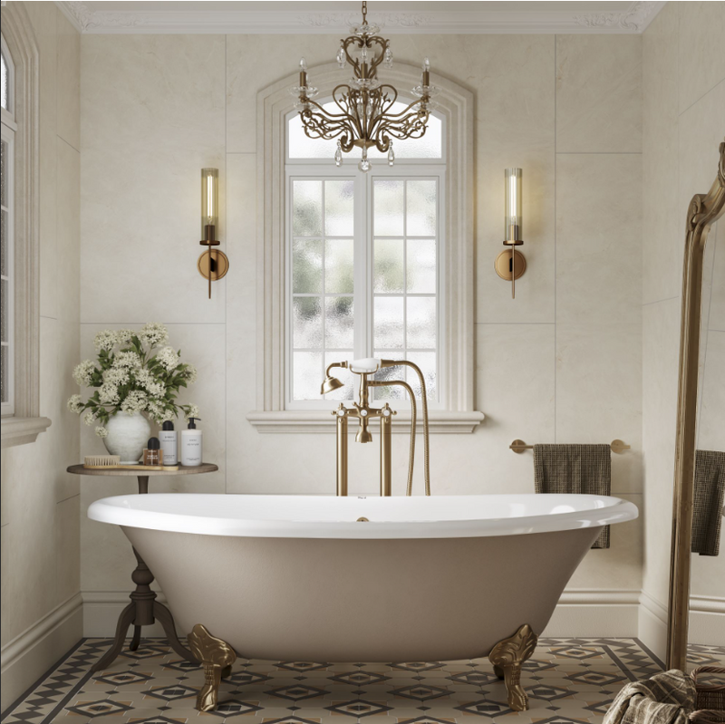 Multipanel Tile Collection Cremona Marble tile effect wall panel close-up