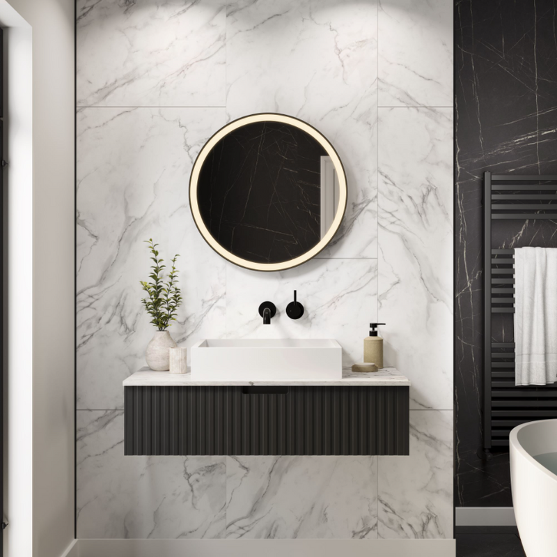 Multipanel Tile Collection Crystal Marble tile effect wall panel close-up
