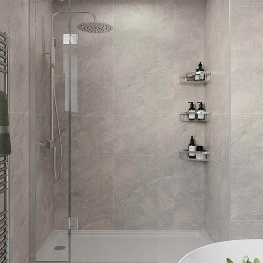 Multipanel Tile Collection Valmasino Marble tile effect wall panels in a shower room