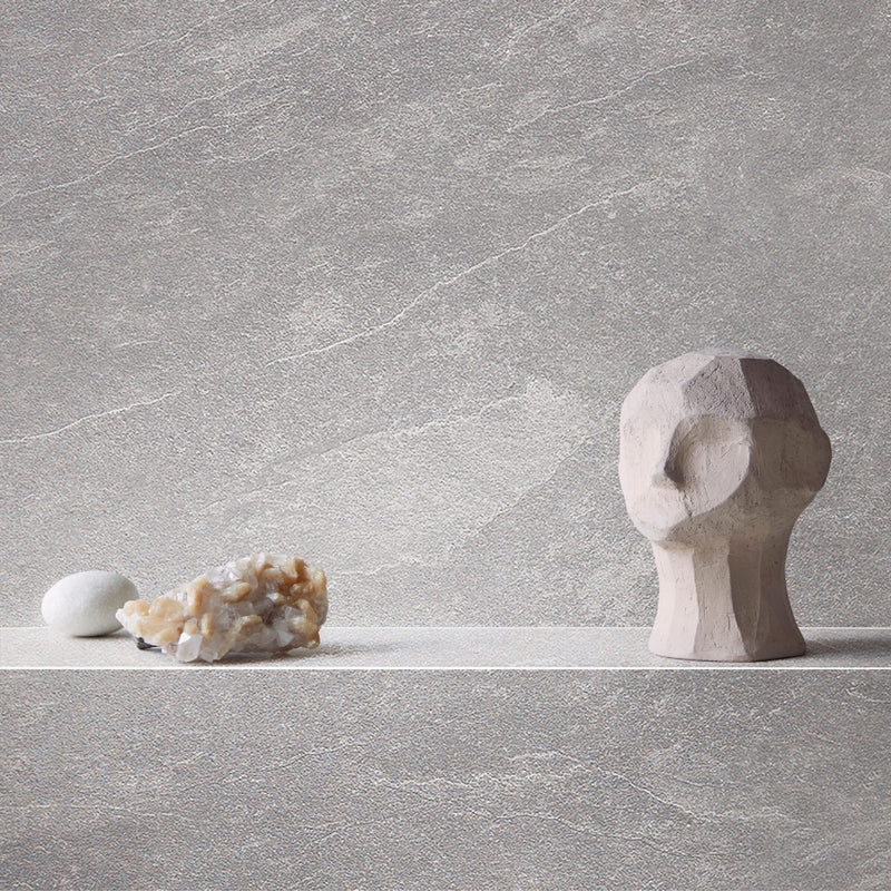 Wall&Water Natural Slate Brushed 600x600mm tile-effect wet wall panel shower wall