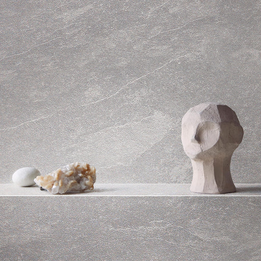 Wall&Water Natural Slate Brushed 600x600mm tile-effect wet wall panel shower wall