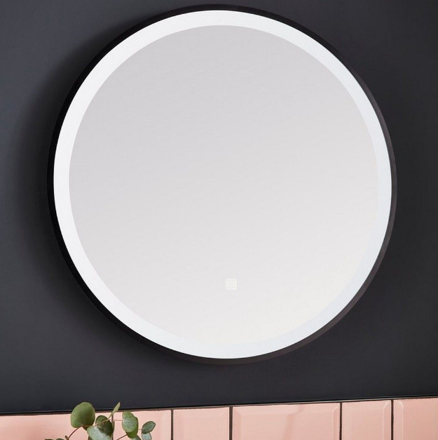 Kartell K-VIT Nero Round 600mm LED Mirror (MIR011)