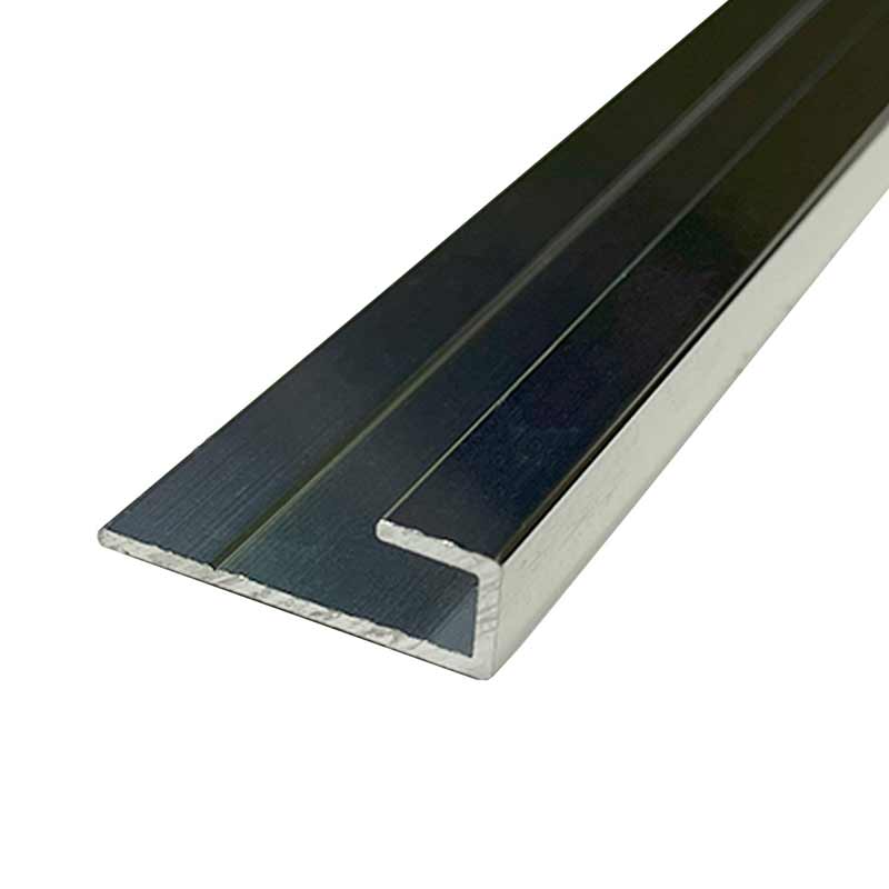 Nuance Fusion bright silver end cap trim