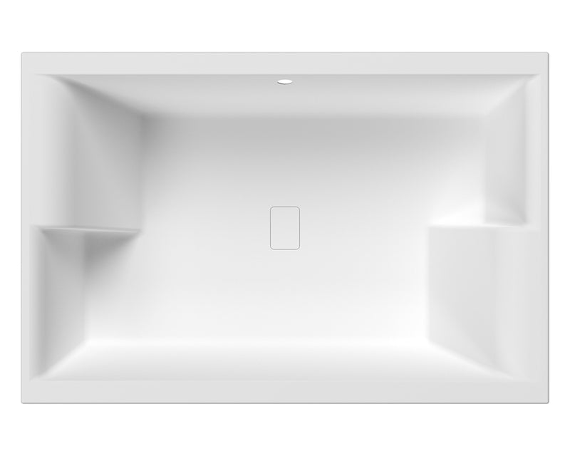 Nuie 1800 x 1200mm Double Ended Inset Spa Bath with Legs (NBI1812)