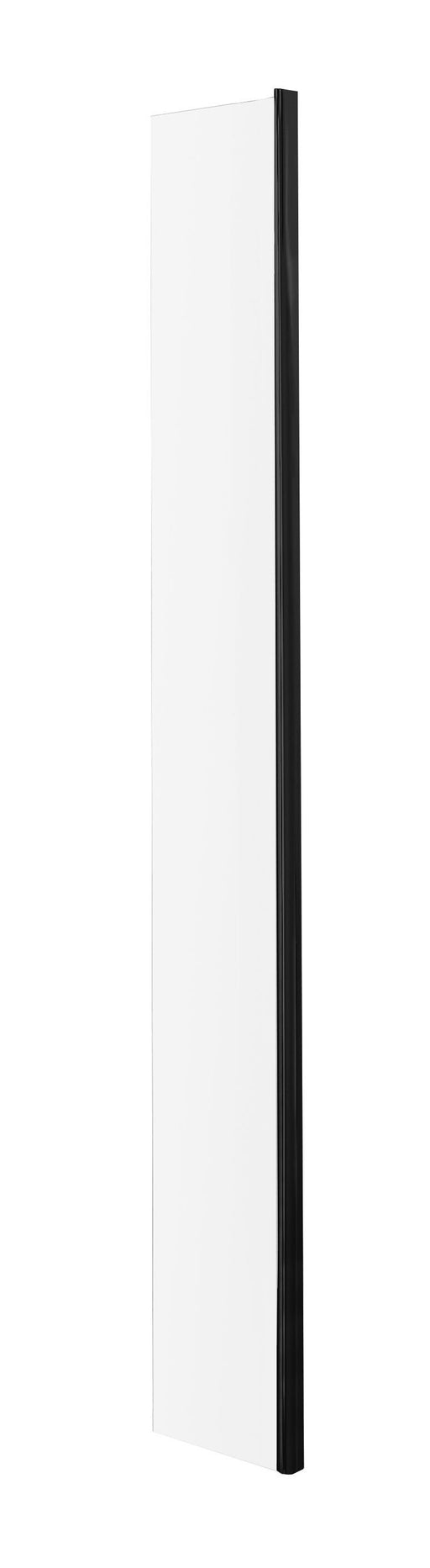 Nuie 250mm Fixed Return Wetroom Screen 1850mm - Matt Black
