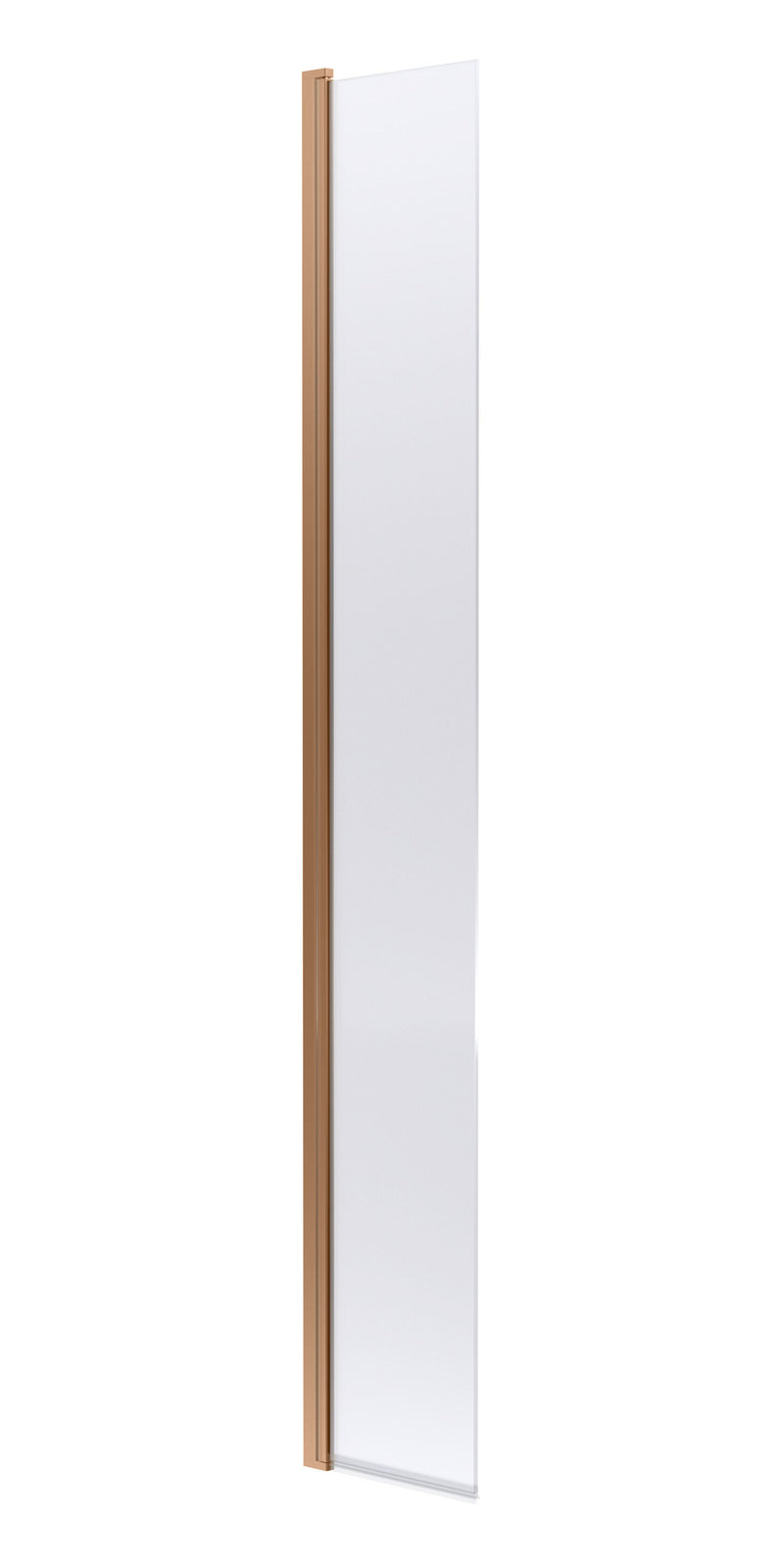 Nuie 300mm Return Screen 1850mm - Brushed Bronze Hinged Flipper