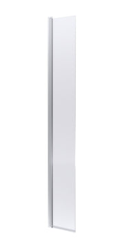 Nuie 300mm Return Screen 1850mm - Chrome Hinged Flipper