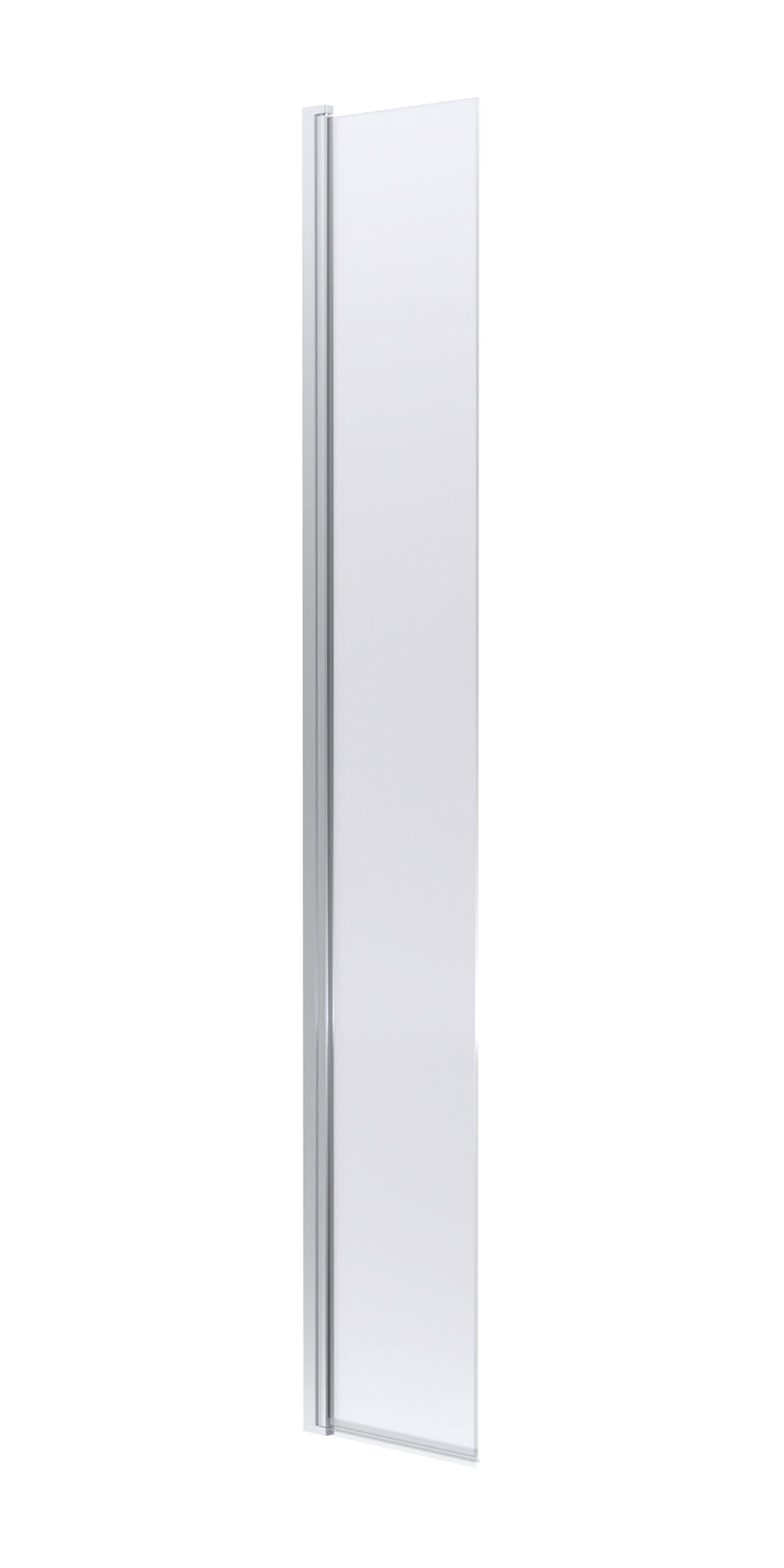 Nuie 300mm Return Screen 1850mm - Chrome Hinged Flipper