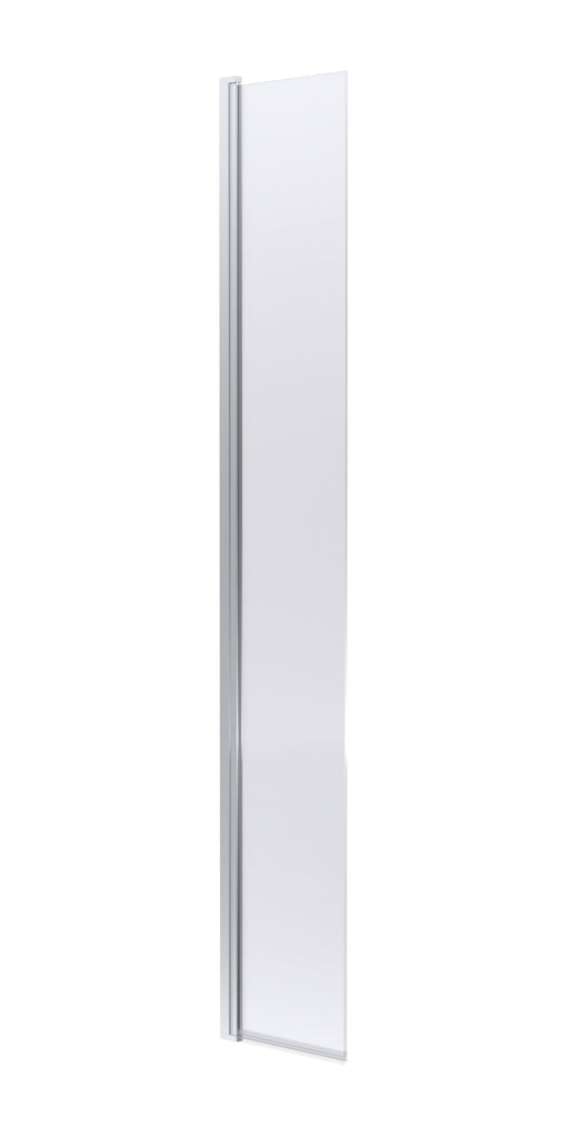 Nuie 300mm Return Screen 1850mm - Chrome Hinged Flipper