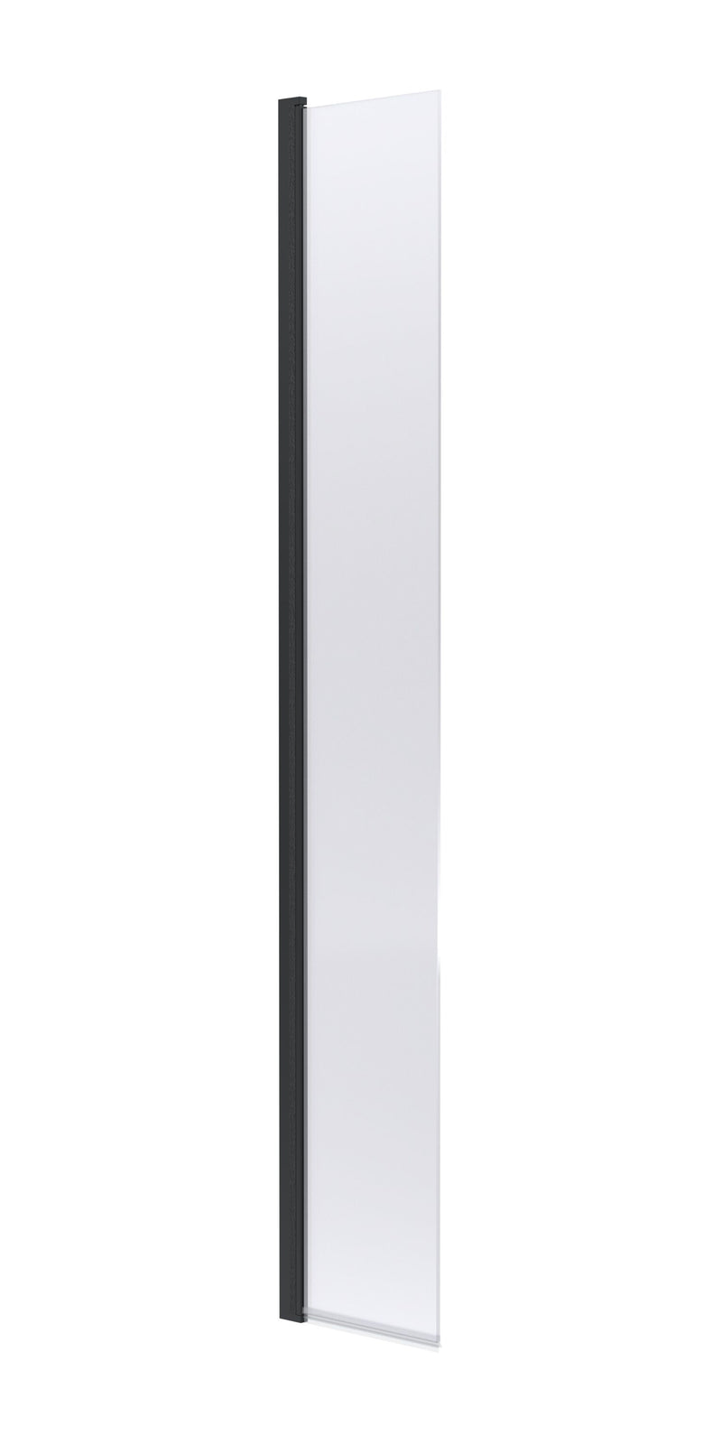 Nuie 300mm Return Screen 1850mm - Matt Black Hinged Flipper