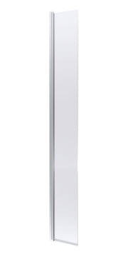 Nuie 300mm Return Screen 1950mm - Chrome Hinged Flipper