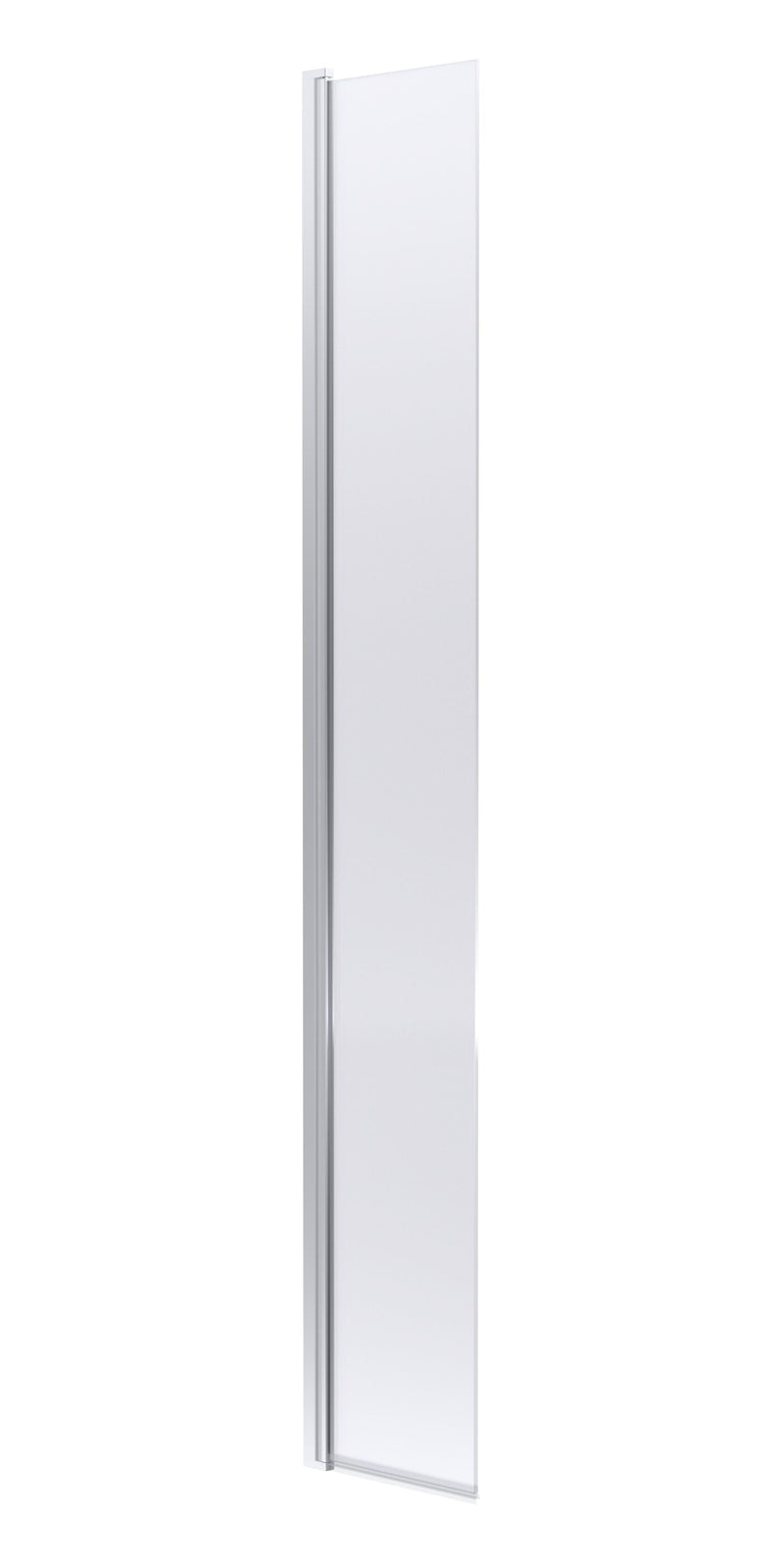 Nuie 300mm Return Screen 1950mm - Chrome Hinged Flipper