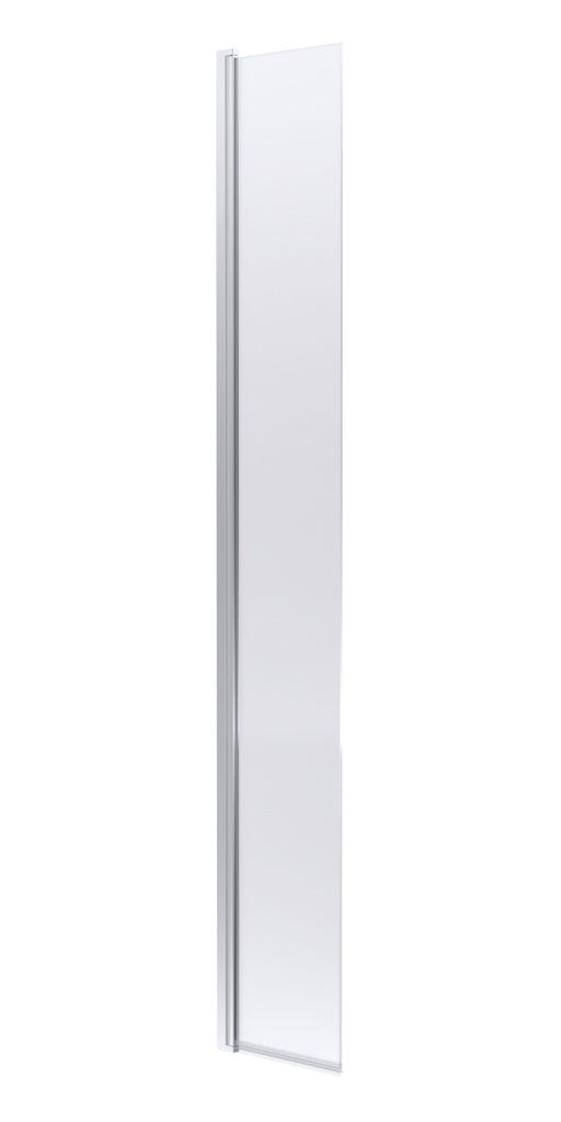Nuie 300mm Return Screen 1950mm - Chrome Hinged Flipper