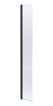 Nuie 300mm Return Screen 1950mm - Matt Black Hinged Flipper