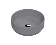 Nuie 350mm round counter top basin in matt grey