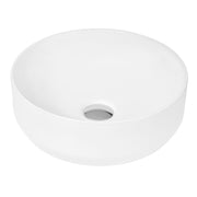 Nuie 350mm round counter top basin in gloss white