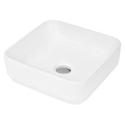 Nuie 365mm square counter top basin in white