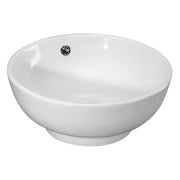 Nuie 410mm round counter top basin in white
