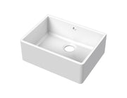 Nuie 595mm x 450mm x 220mm Fireclay White Single Bowl Butler Sink (BUSB10024)