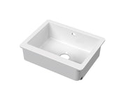 Nuie 595mm x 460mm x 200mm Fireclay White Single Bowl Overmount Butler Sink (BU19124)