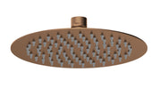 Nuie 200mm Round Brushed Bronze Fixed Shower Head — A15082