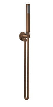 Nuie Brushed Bronze Shower Handset Kit With Round Outlet Elbow — A15263