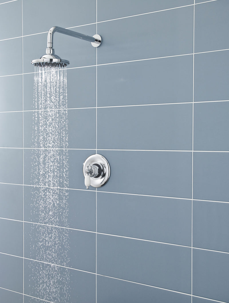 Nuie Chrome Fixed Shower Head lifestyle image