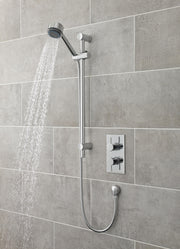 Nuie Chrome Shower Slide Rail Kit lifestyle image