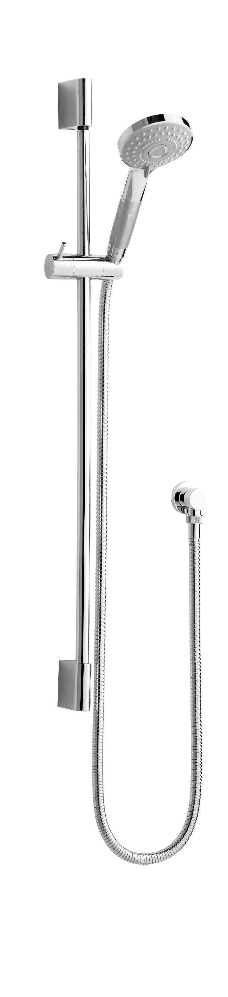 Nuie Chrome Slimline Shower Slide Rail Kit — A3041