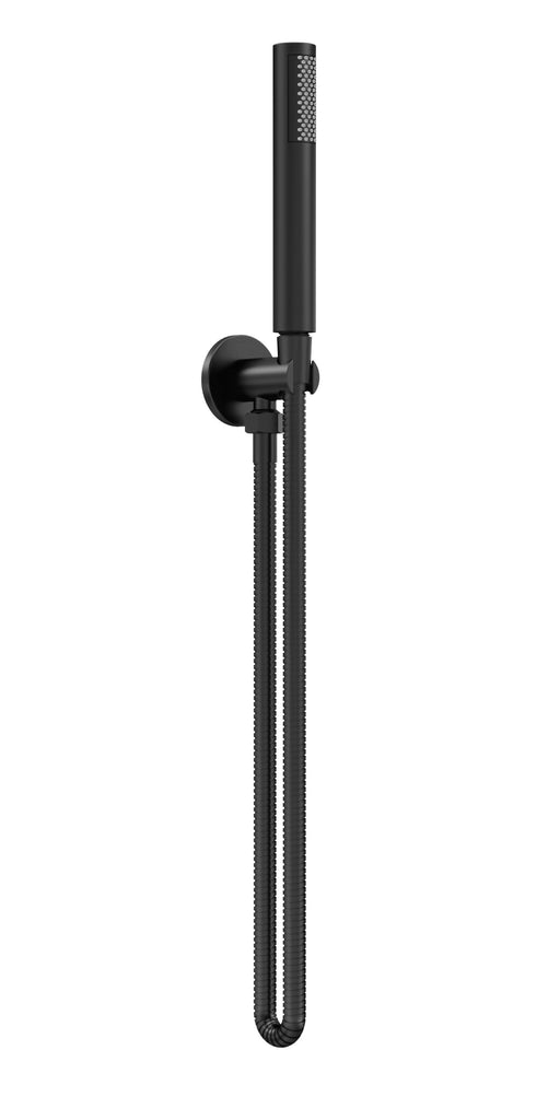 Nuie Matt Black Round Shower Handset Kit — A4263