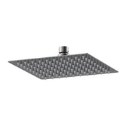 Nuie Brushed Pewter Square Fixed Shower Head — A7088