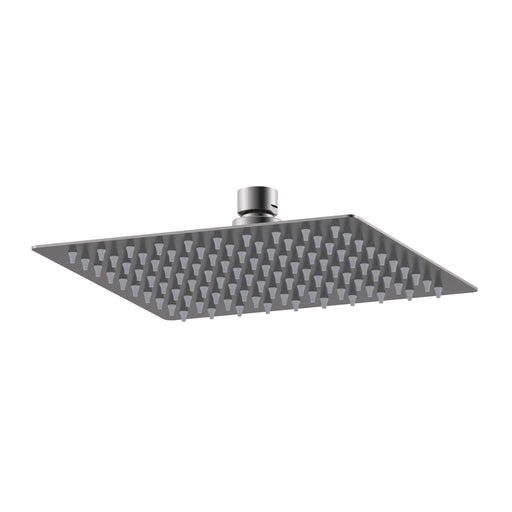 Nuie Brushed Pewter Square Fixed Shower Head — A7088