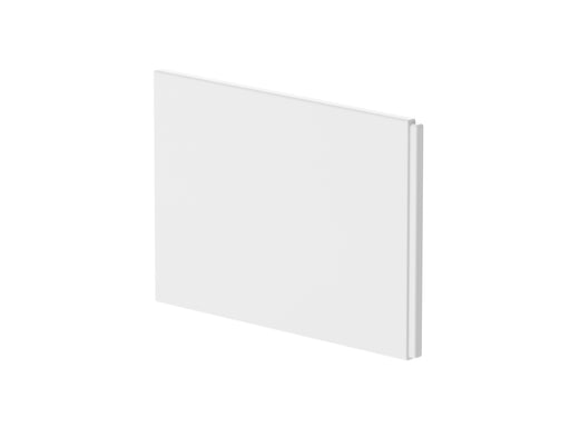 Nuie Acrylic B-Shaped Shower Bath End Panel 725mm (WBB201)